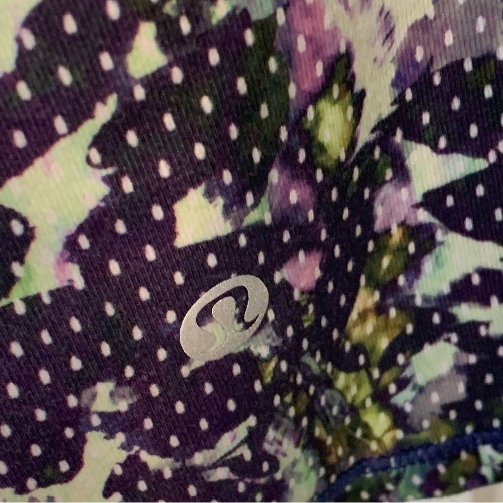 Lululemon Amala Tank Floral Sport White Multicolor Size 10 - Picture 5 of 8